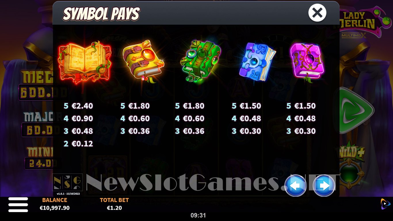 Lady Merlin MultiMax Slot Slot Image in Demo - pic. 6