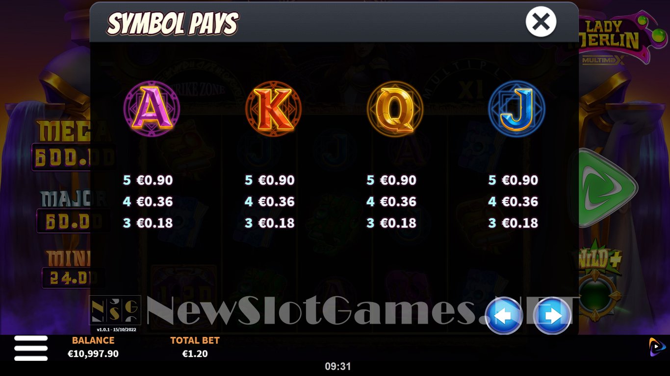 Lady Merlin MultiMax Slot Slot Image in Demo - pic. 7