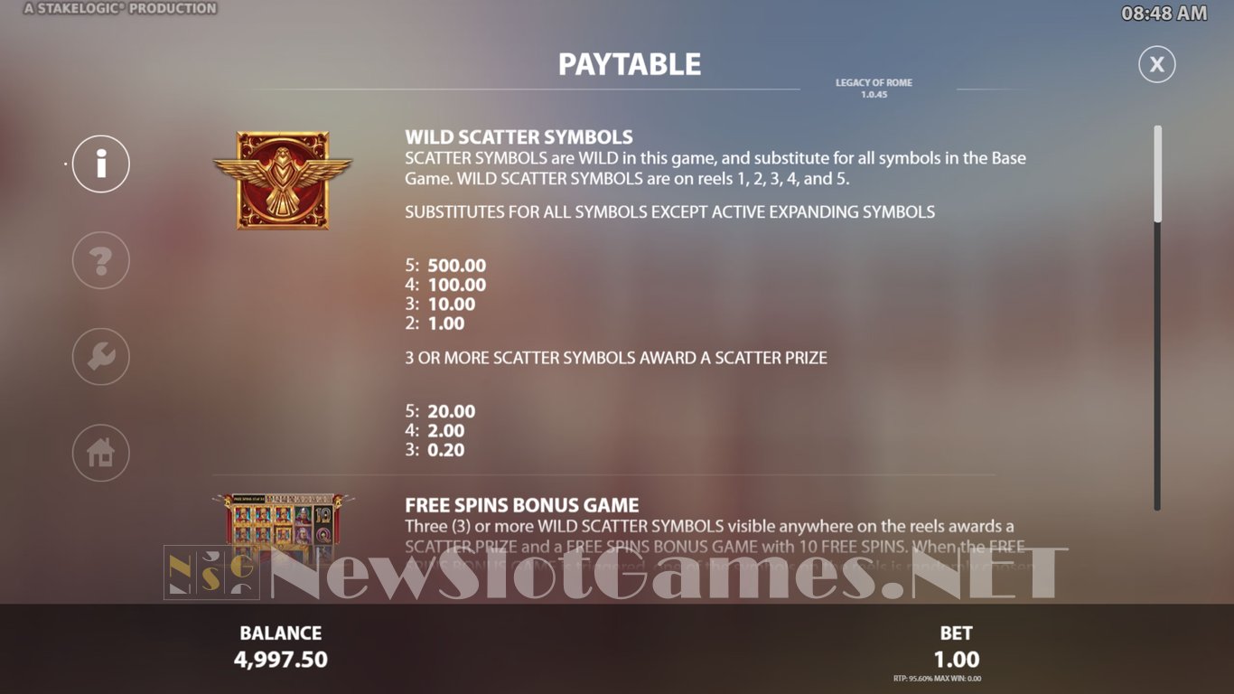 Legacy of Rome Slot Slot Image in Demo - pic. 4