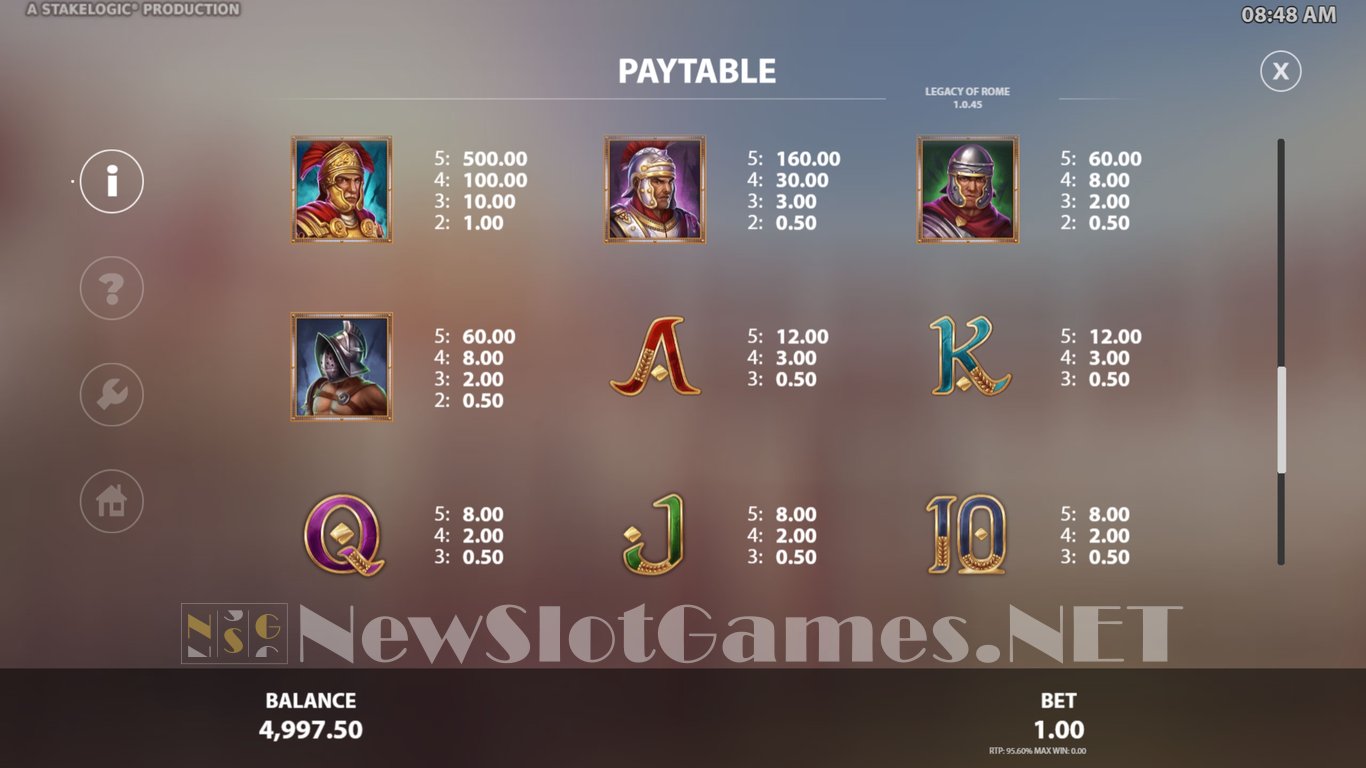 Legacy of Rome Slot Slot Image in Demo - pic. 5