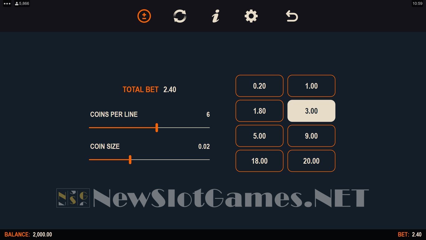 Links of Fire Slot Slot Image in Demo - pic. 2