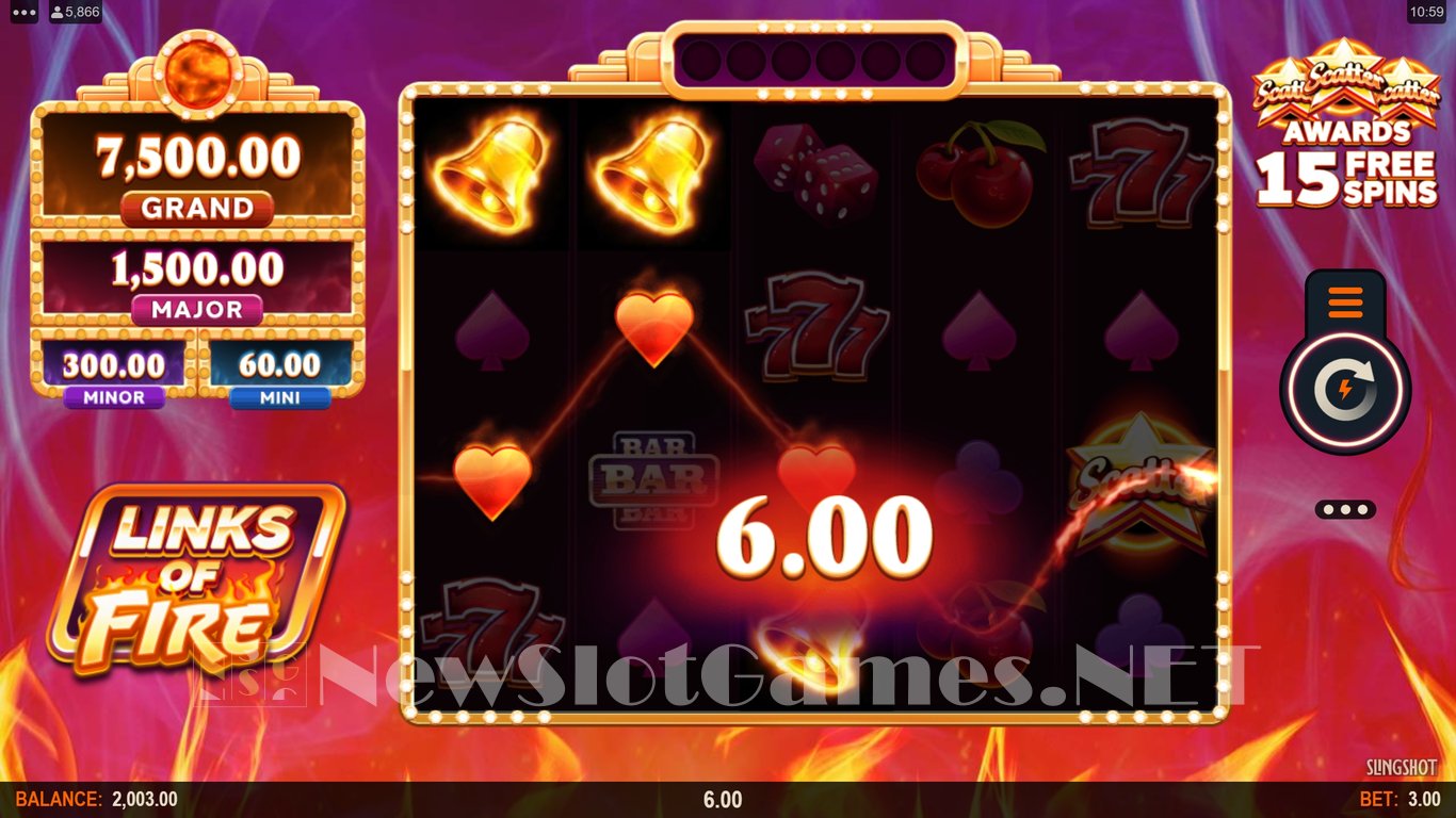 Links of Fire Slot Slot Image in Demo - pic. 3
