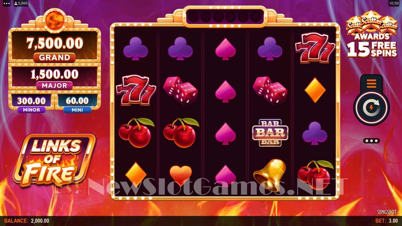 Links of Fire Slot Slot Image in Demo - pic. 4