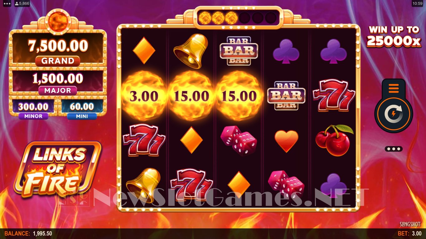 Links of Fire Slot Slot Image in Demo - pic. 5