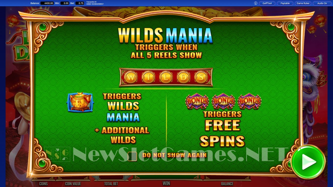 Lion Dance Slot Demo Image