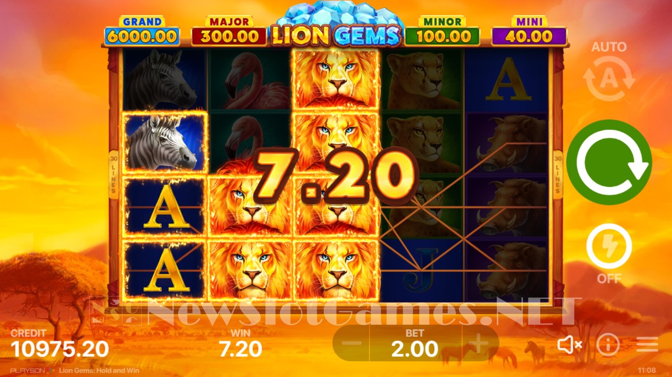 Lion Gems Hold and Win Slot Slot Image in Demo - pic. 11
