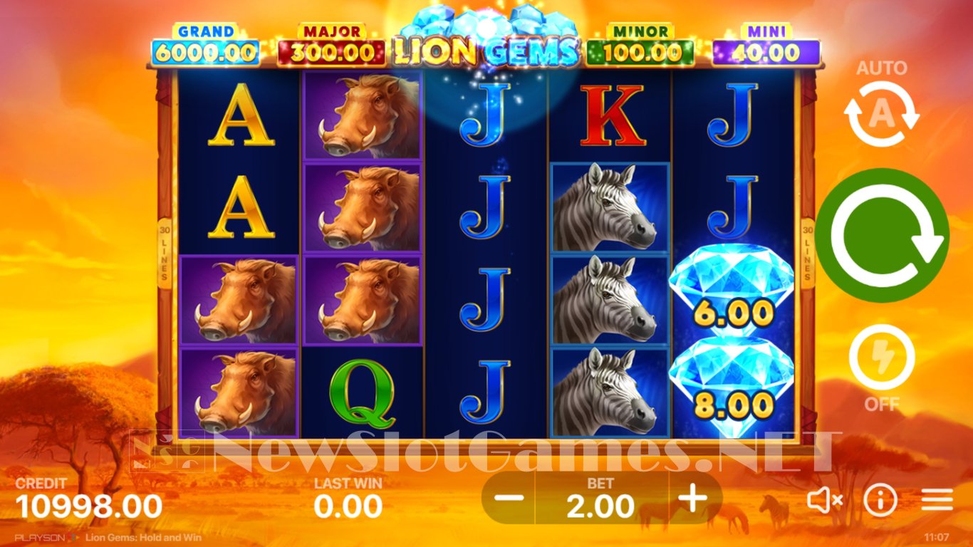 Lion Gems Hold and Win Slot Slot Image in Demo - pic. 2