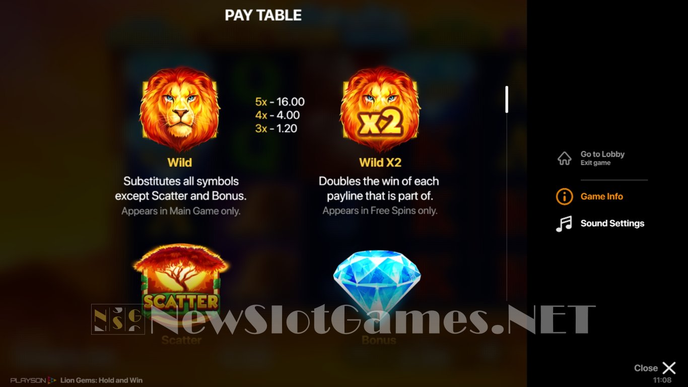 Lion Gems Hold and Win Slot Slot Image in Demo - pic. 4