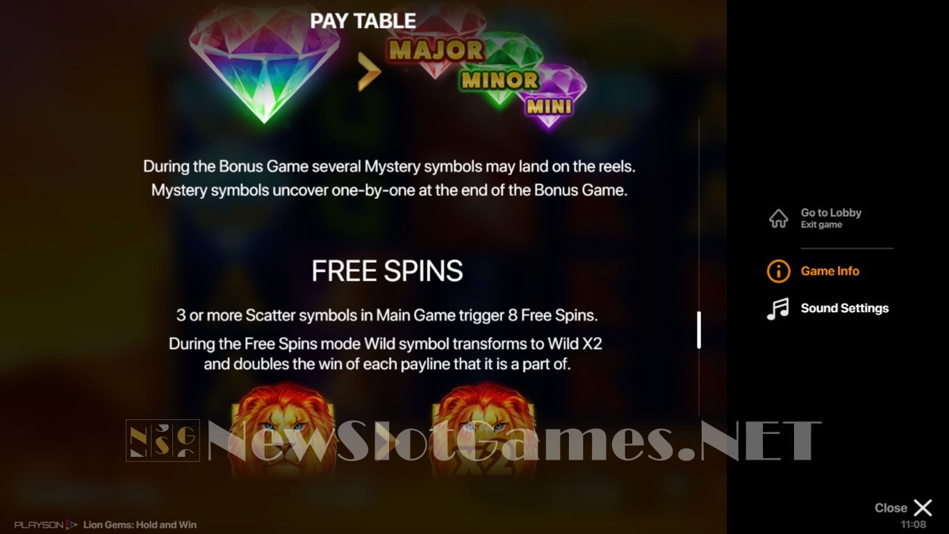 Lion Gems Hold and Win Slot Slot Image in Demo - pic. 6