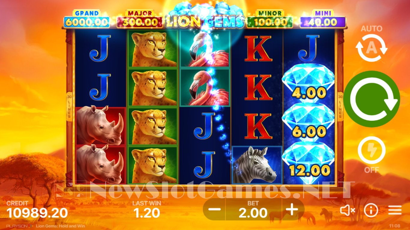 Lion Gems Hold and Win Slot Slot Image in Demo - pic. 9