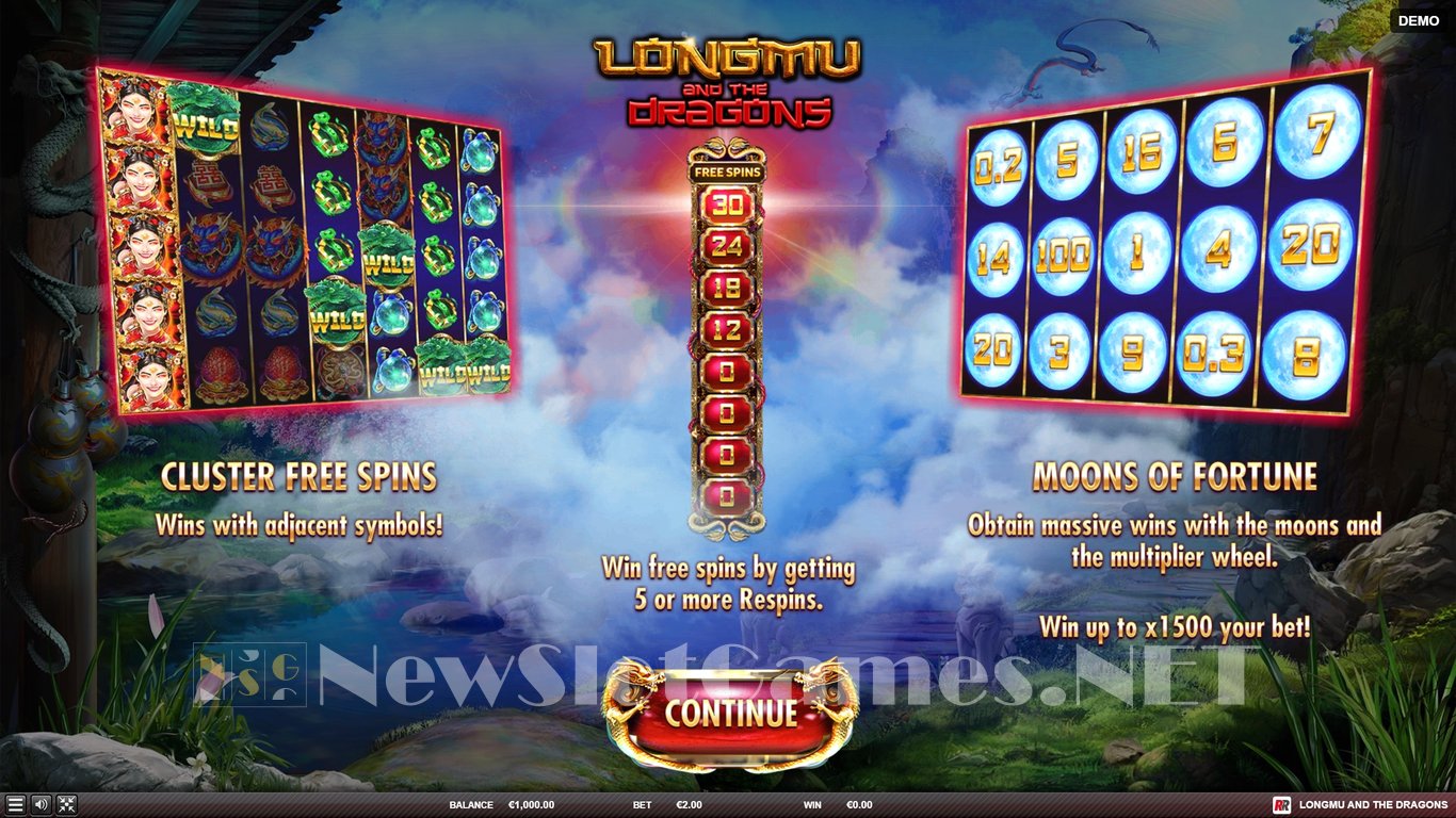 Longmu and the Dragons Slot Demo Image