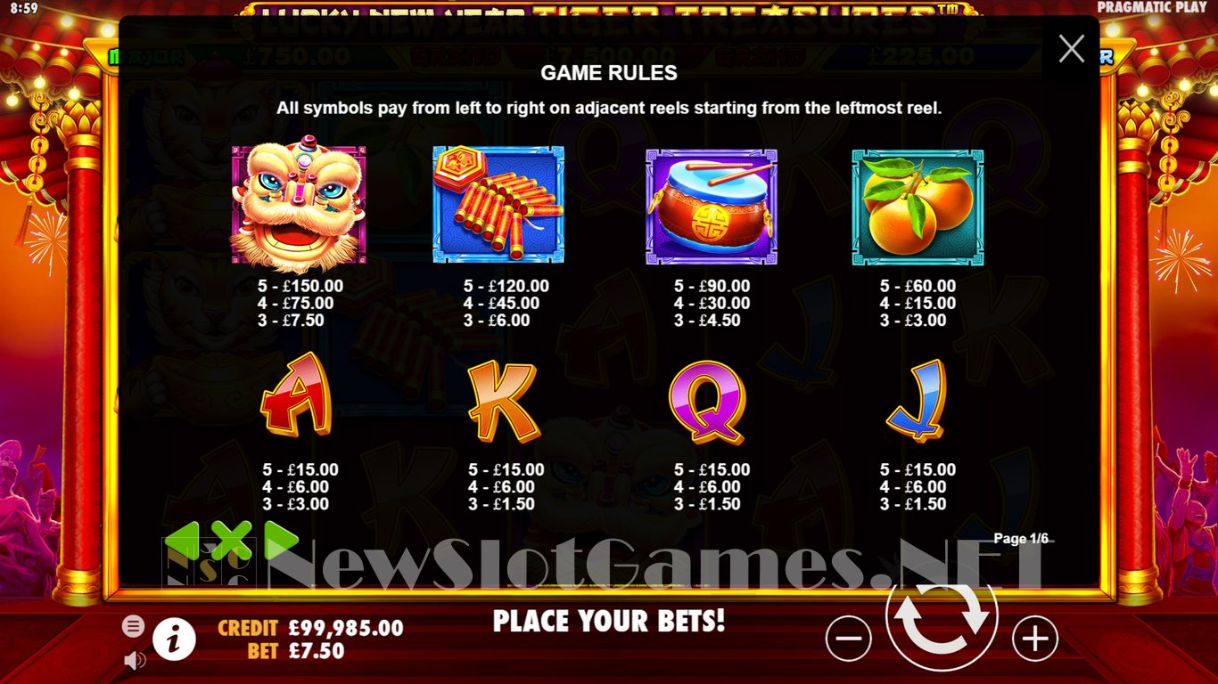 Lucky New Year Tiger Treasures Slot Slot Image in Demo - pic. 4