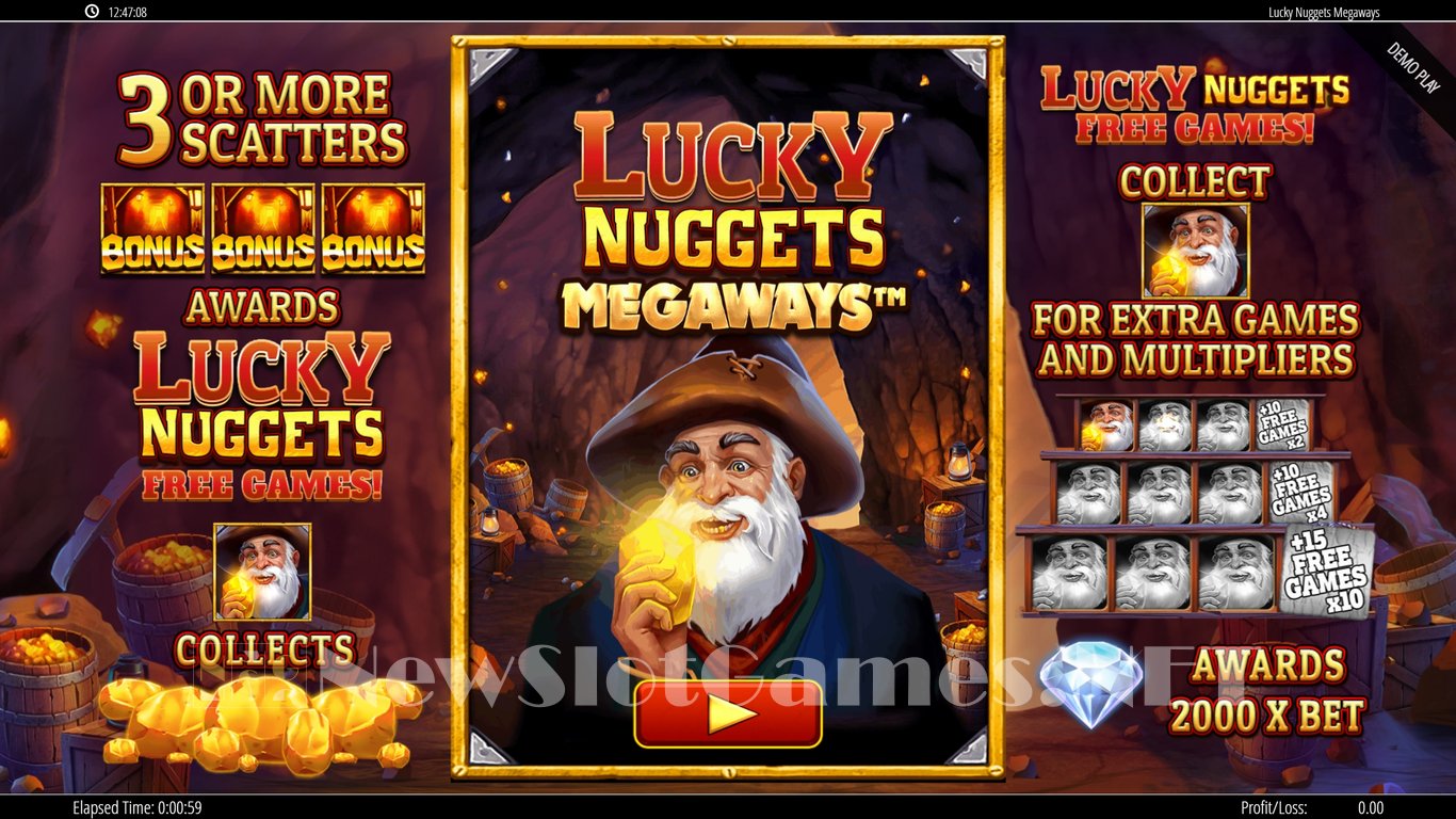 Lucky Nuggets Megaways Slot Demo Image