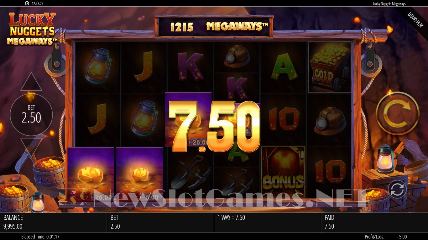 Lucky Nuggets Megaways Slot Slot Image in Demo - pic. 3