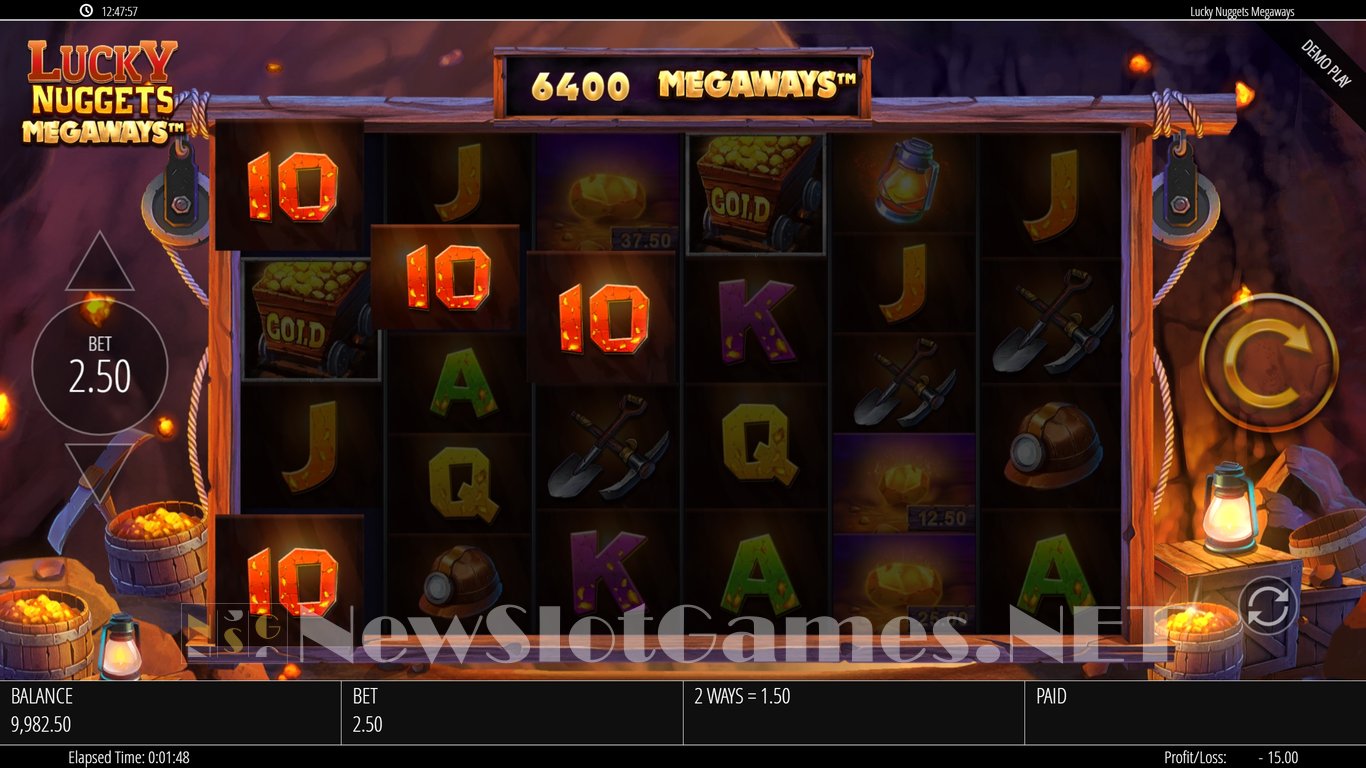 Lucky Nuggets Megaways Slot Slot Image in Demo - pic. 8