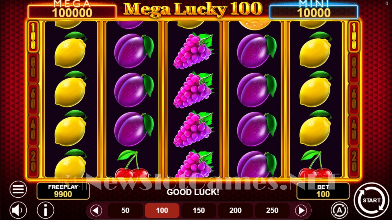 Mega Lucky 100 Slot Demo Image