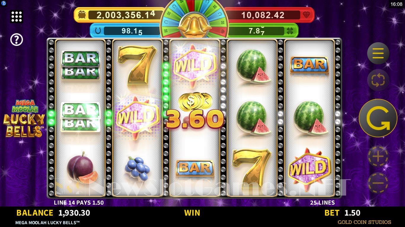 Mega Moolah Lucky Bells Slot Slot Image in Demo - pic. 11