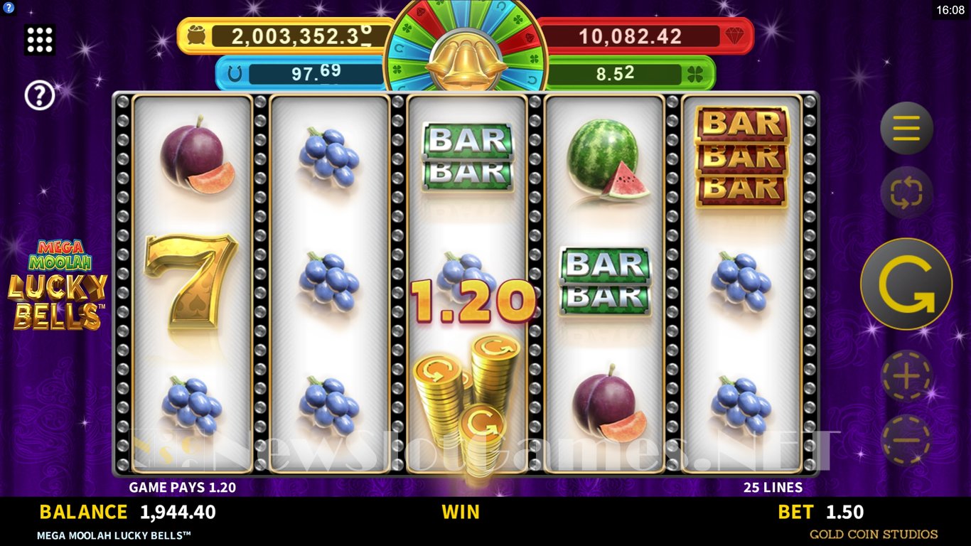Mega Moolah Lucky Bells Slot Slot Image in Demo - pic. 2