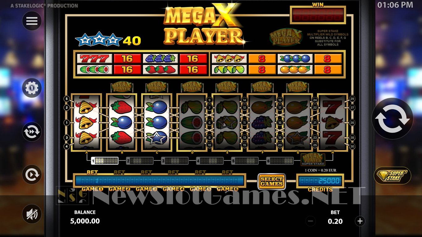 Mega X Player Slot Demo Image
