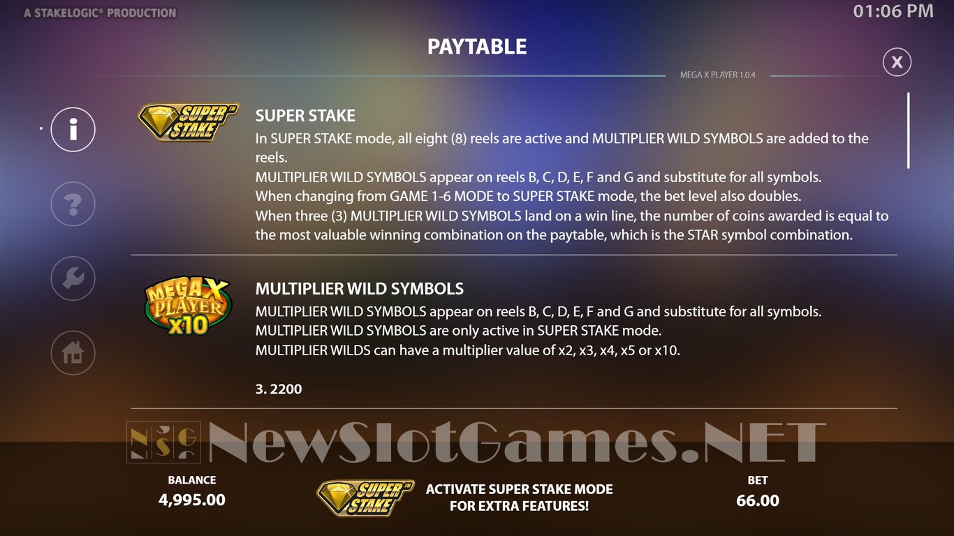 Mega X Player Slot Slot Image in Demo - pic. 5
