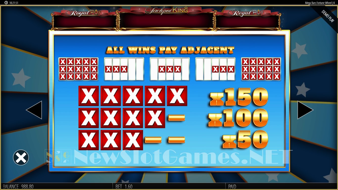 MegaBars Fortune Wheel Slot Slot Image in Demo - pic. 6