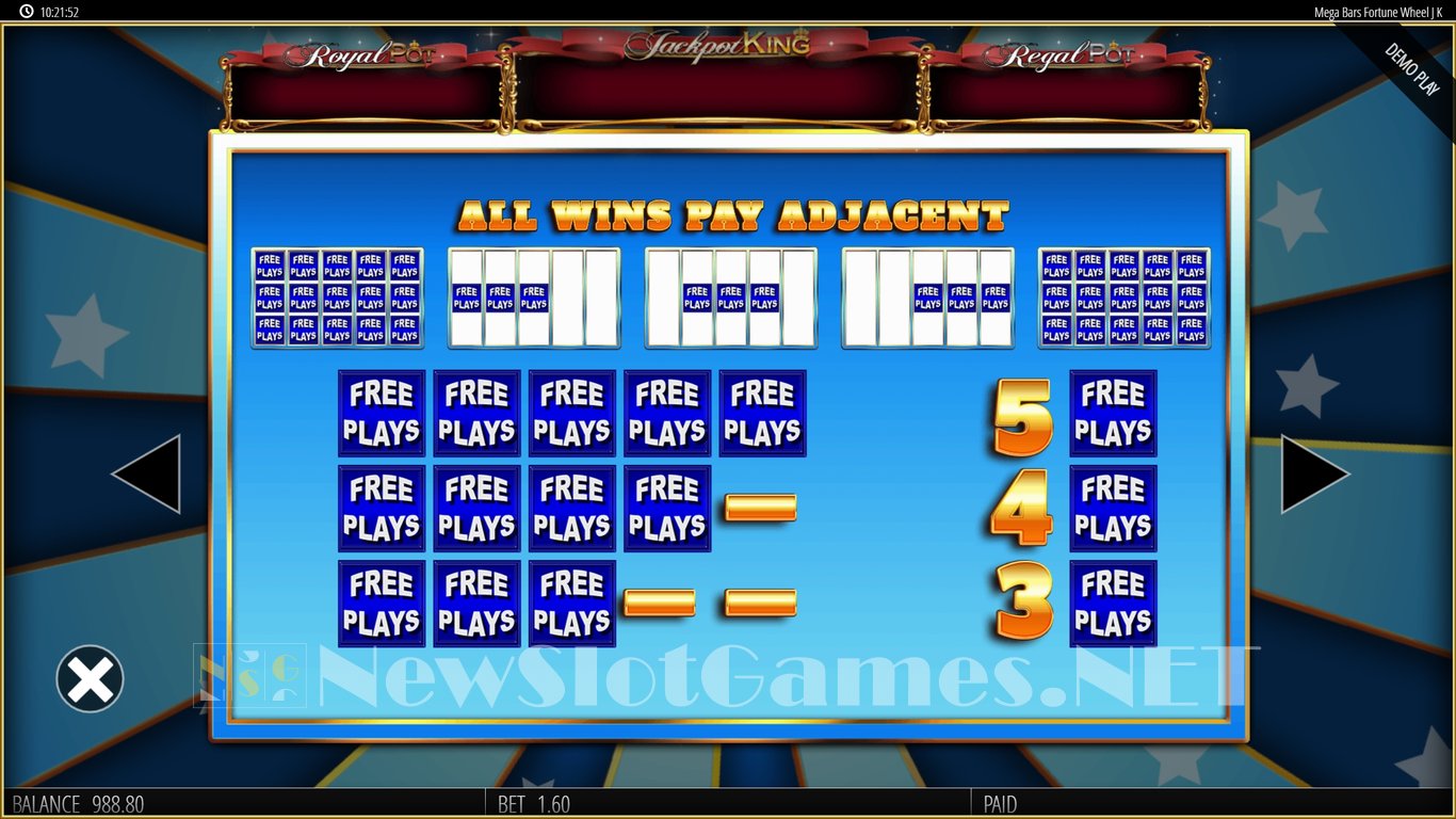 MegaBars Fortune Wheel Slot Slot Image in Demo - pic. 7