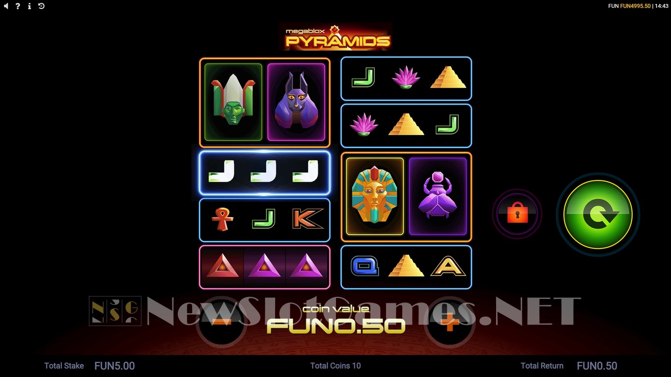 Megablox Pyramids Slot Demo Image