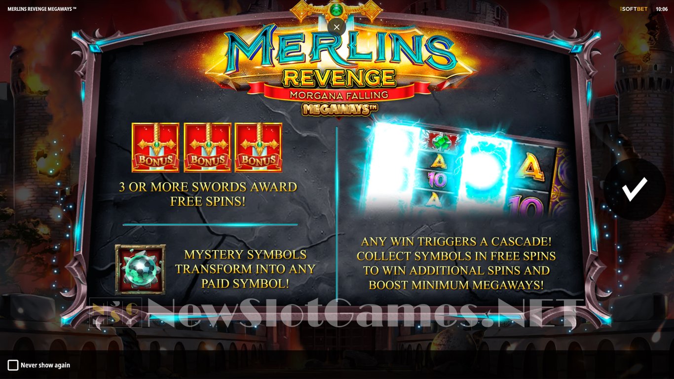 Merlins Revenge Megaways Slot Demo Image
