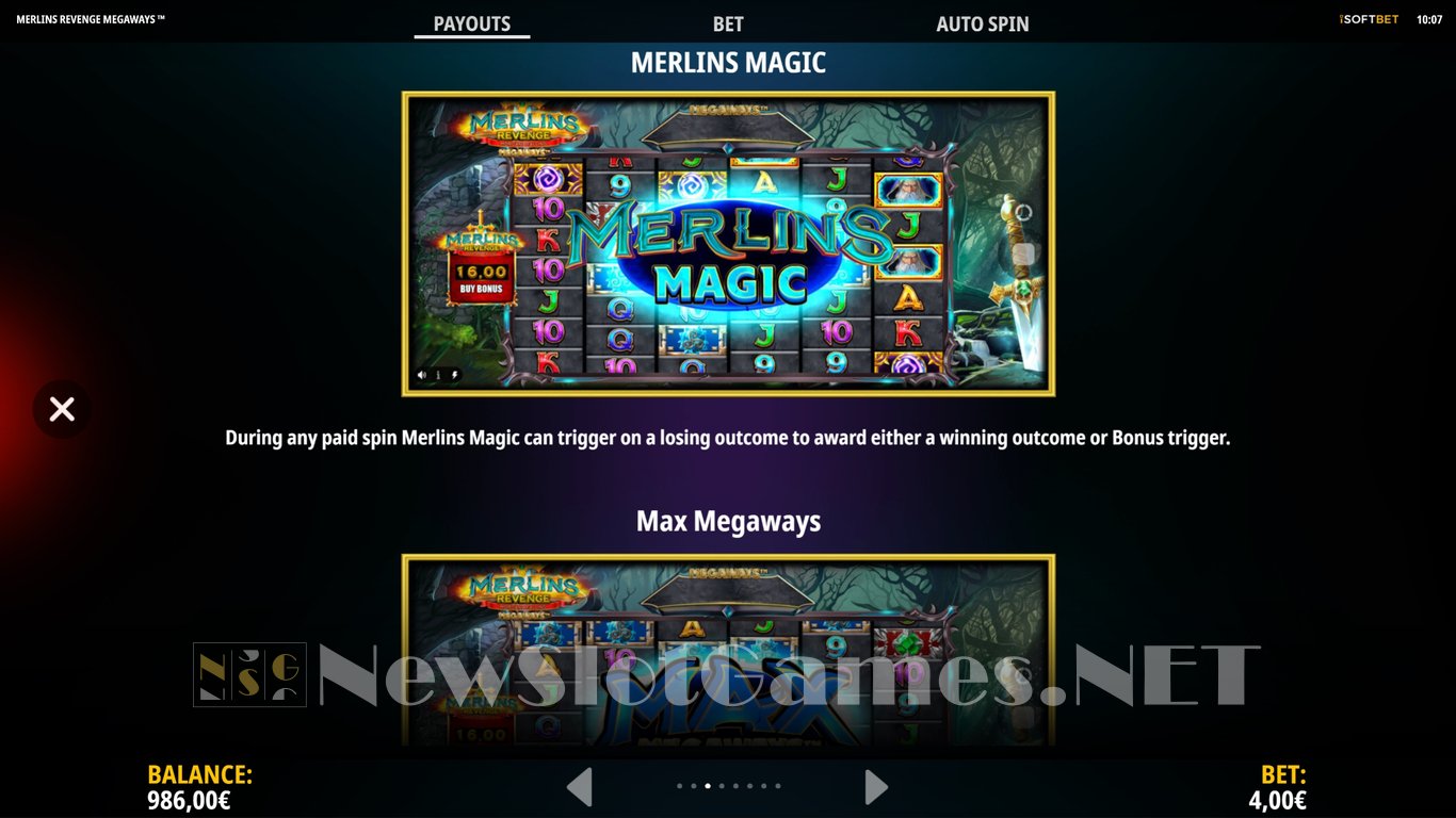 Merlins Revenge Megaways Slot Slot Image in Demo - pic. 6