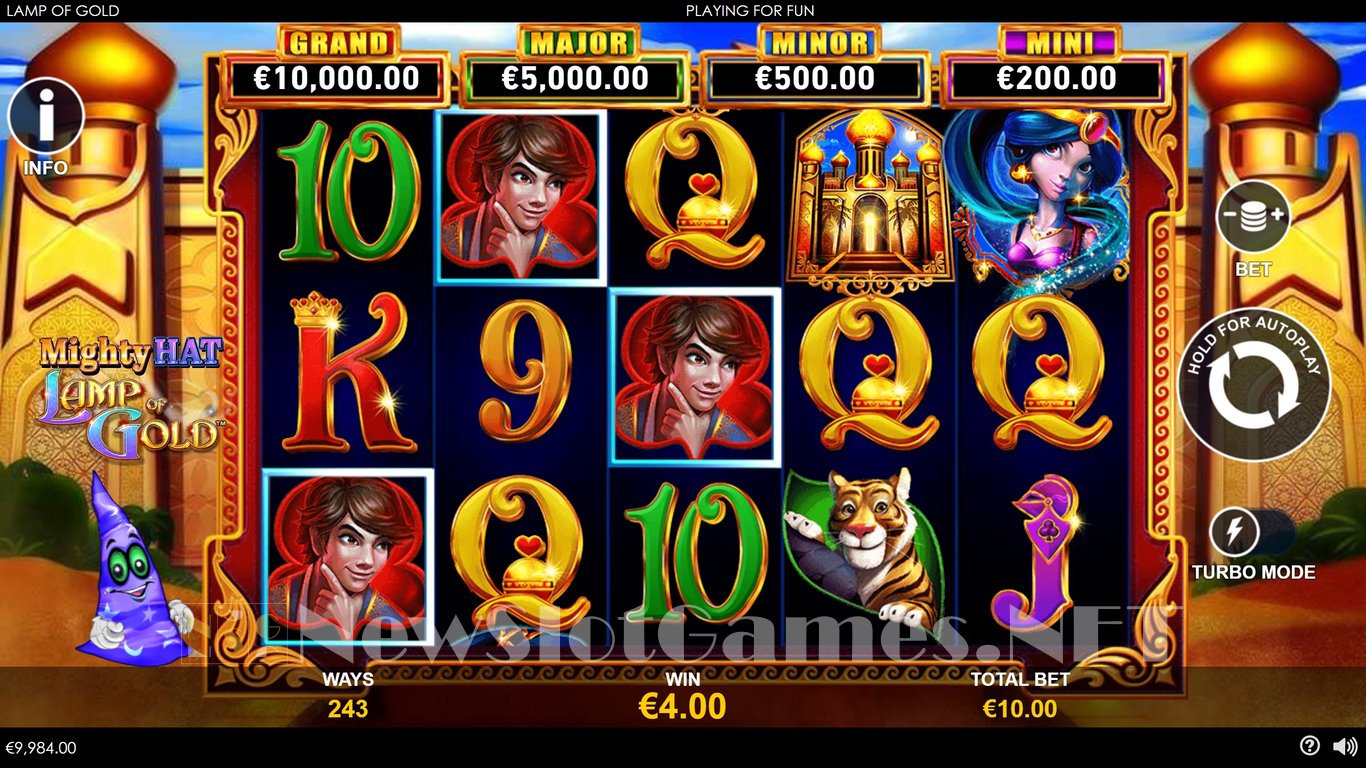 Mighty Hat Lamp of Gold Slot Demo Image