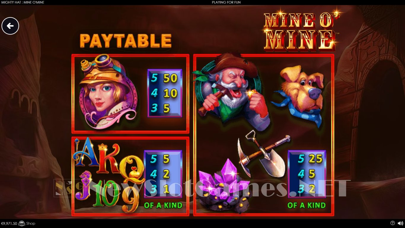 Mighty Hat Mine O Mine Slot Slot Image in Demo - pic. 5
