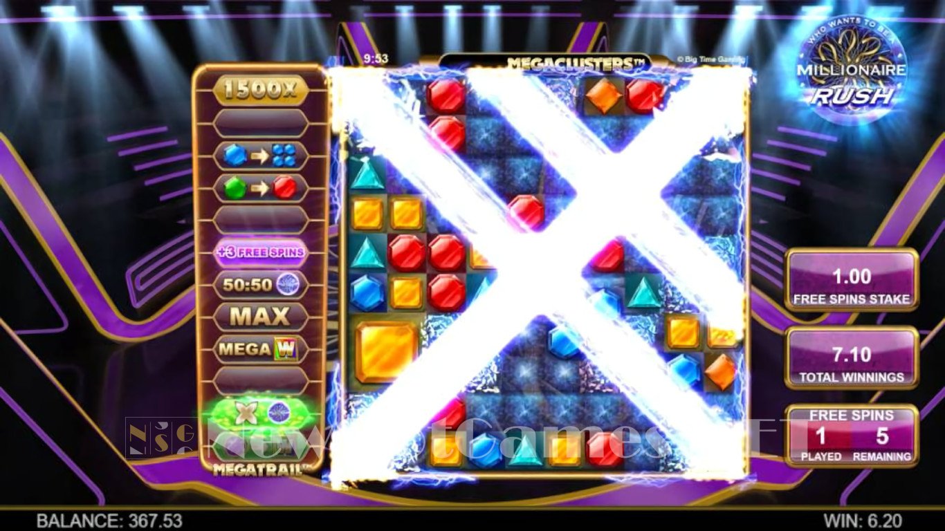 Millionaire Rush Megaclusters Slot Demo Image