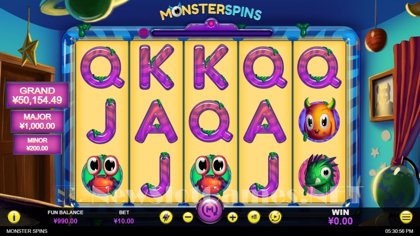Monster Spins Slot Demo Image