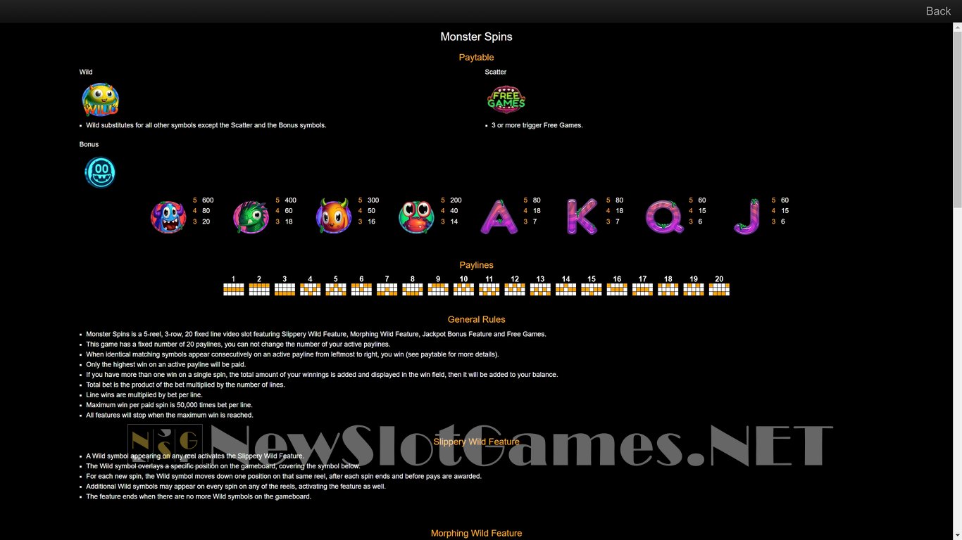 Monster Spins Slot Slot Image in Demo - pic. 3