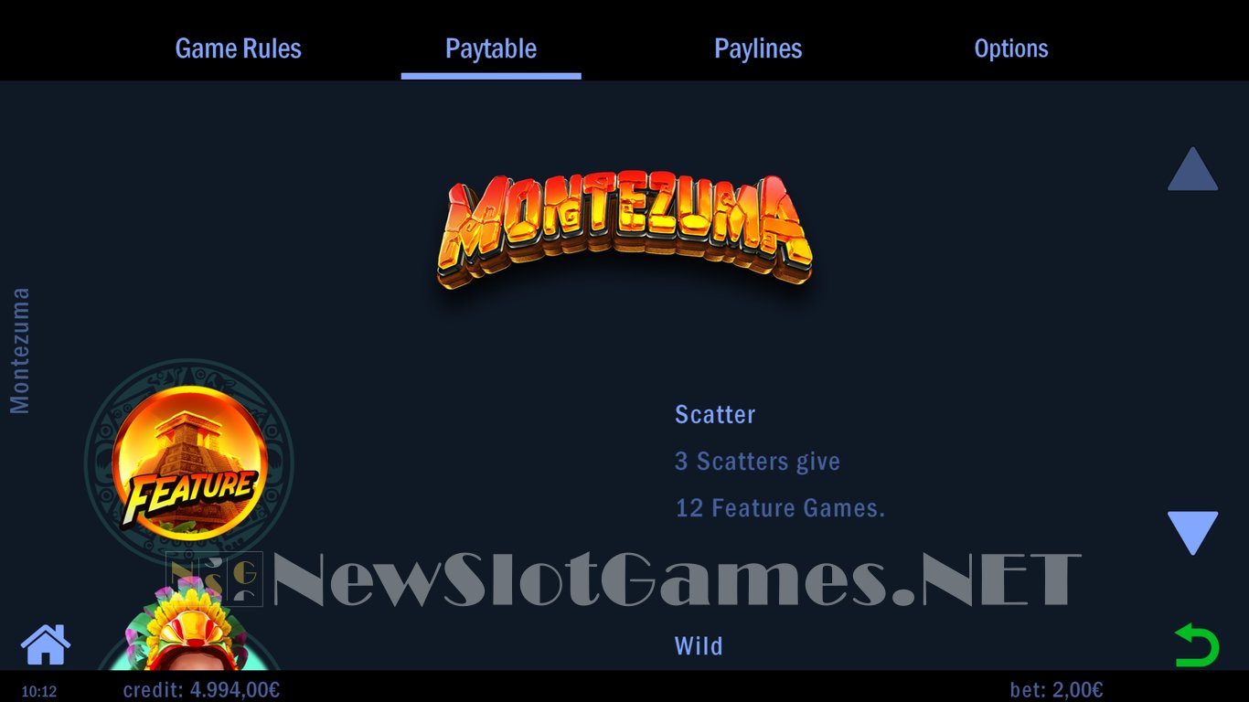 Montezuma Slot Slot Image in Demo - pic. 4