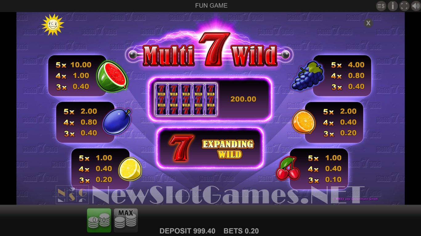 Multi 7 Wild Slot Slot Image in Demo - pic. 4