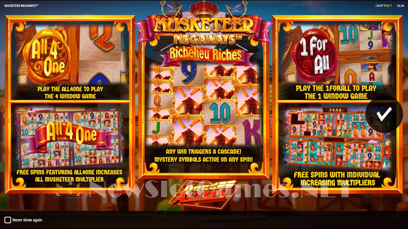 Musketeer Megaways Slot Demo Image