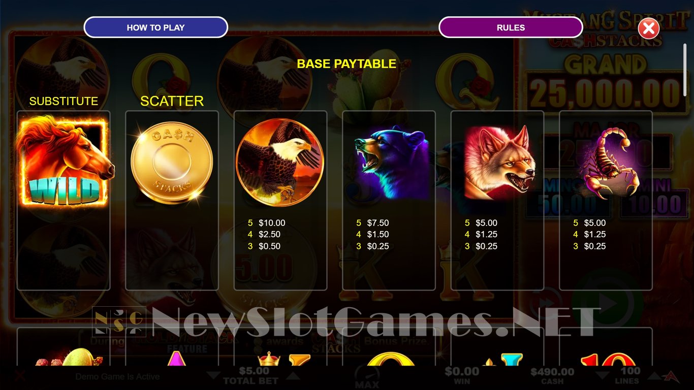 Mustang Spirit: Cash Stacks Slot Slot Image in Demo - pic. 3