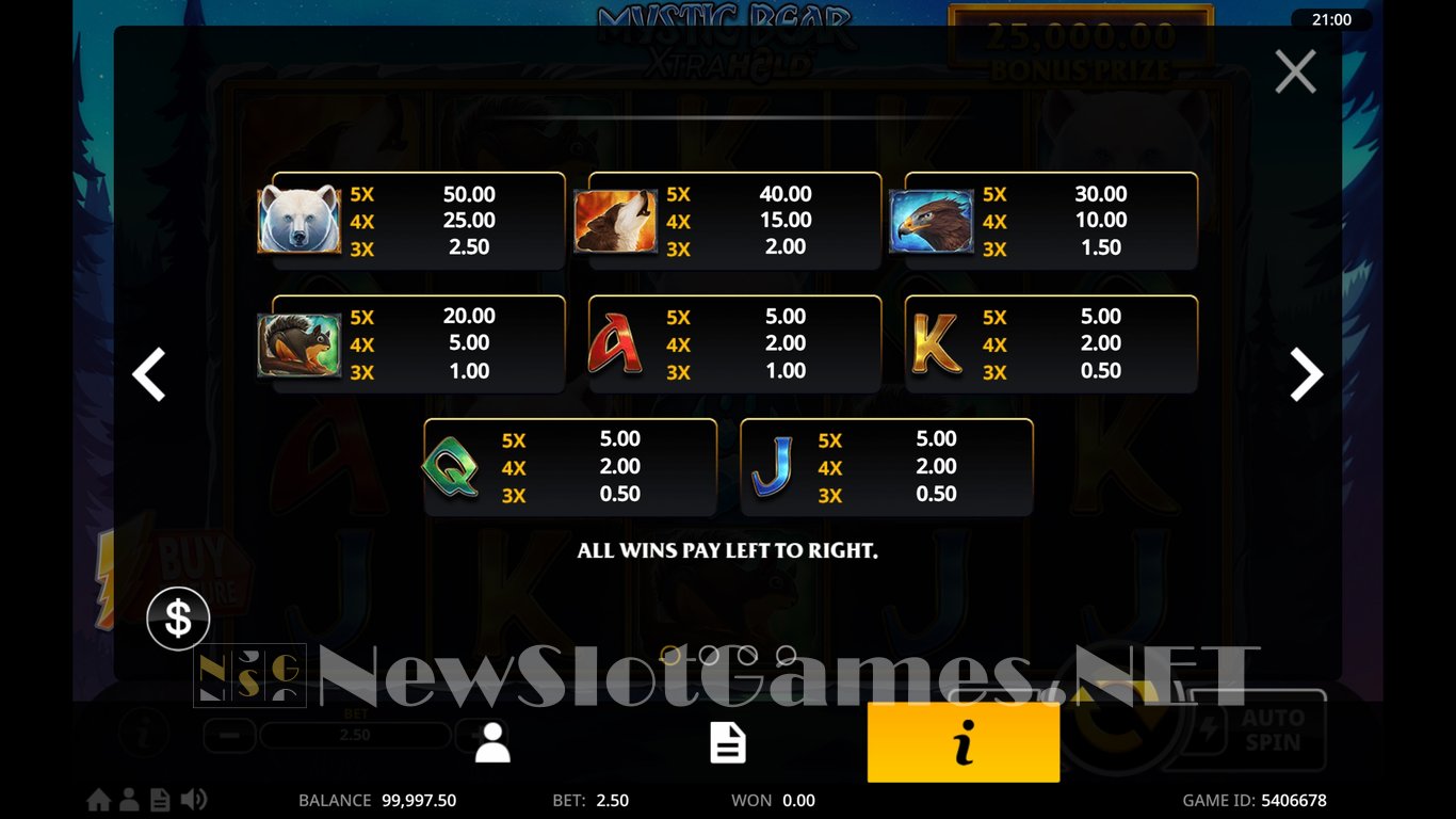 Mystic Bear XtraHold Slot Slot Image in Demo - pic. 3