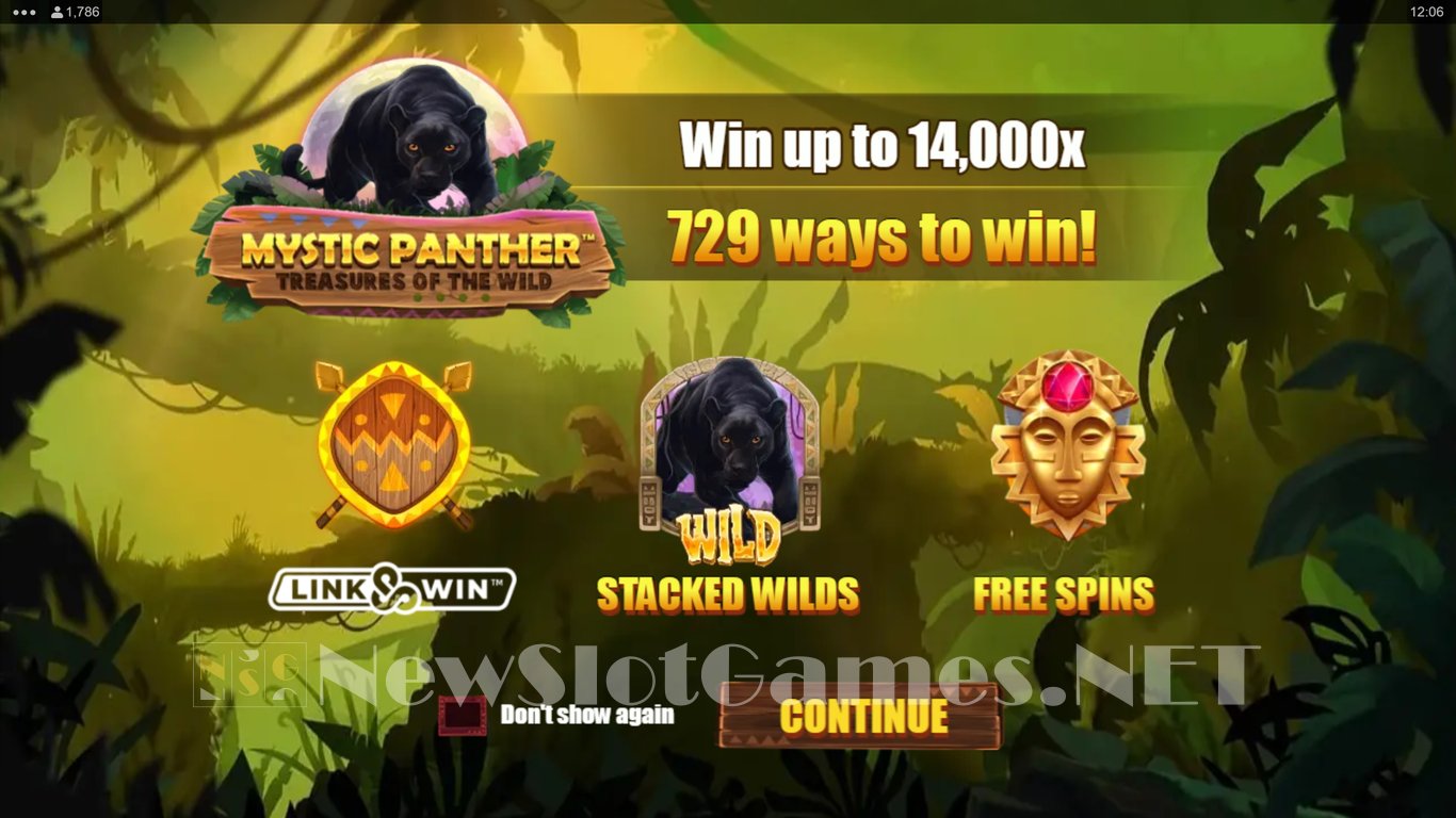Mystic Panther Treasures of the Wild Slot Demo Image