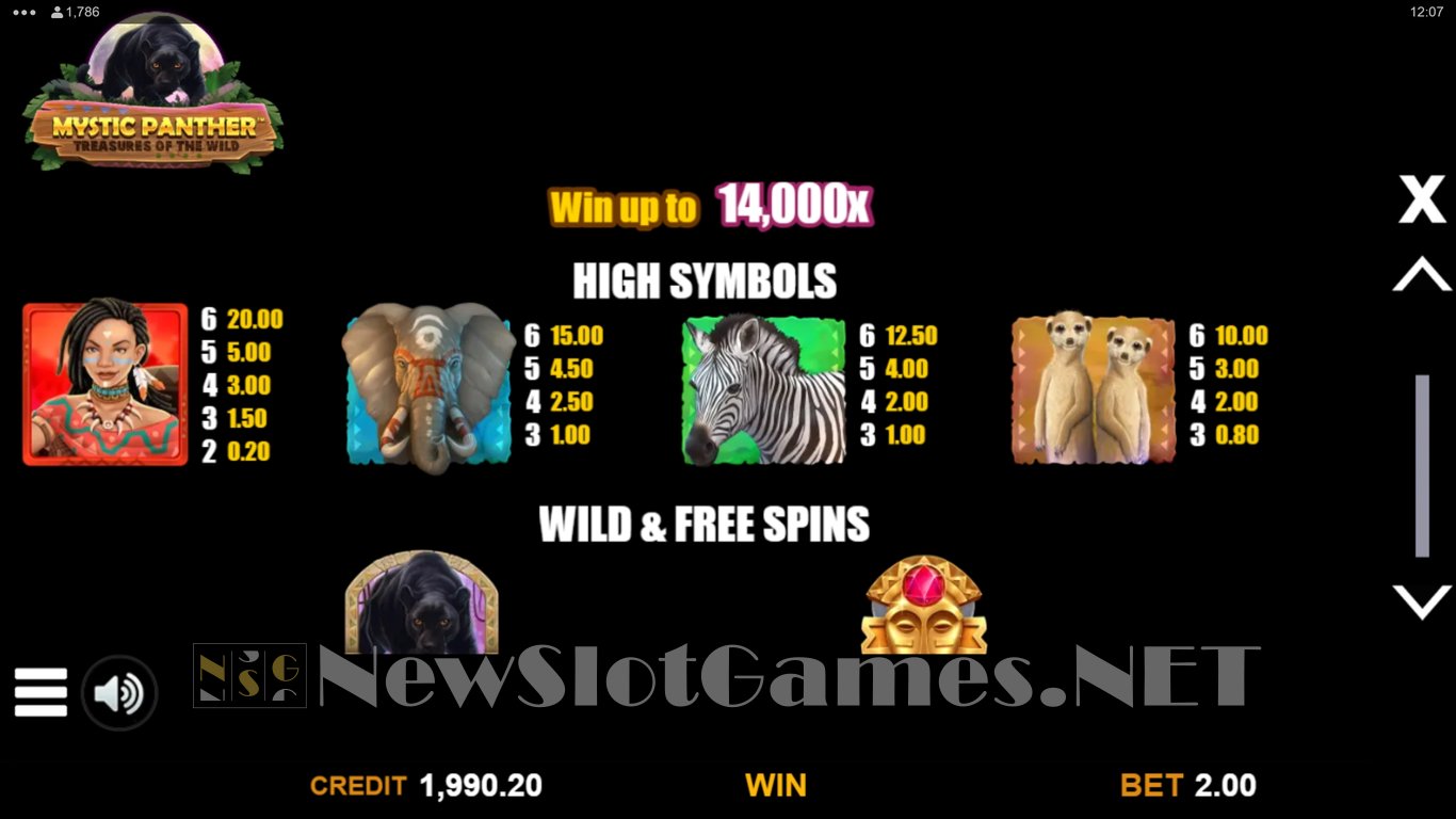 Mystic Panther Treasures of the Wild Slot Slot Image in Demo - pic. 6