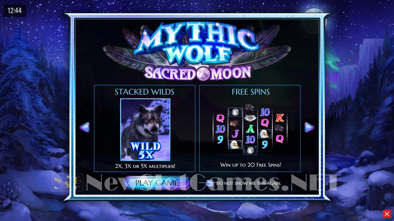 Mythic Wolf Sacred Moon Slot Demo Image