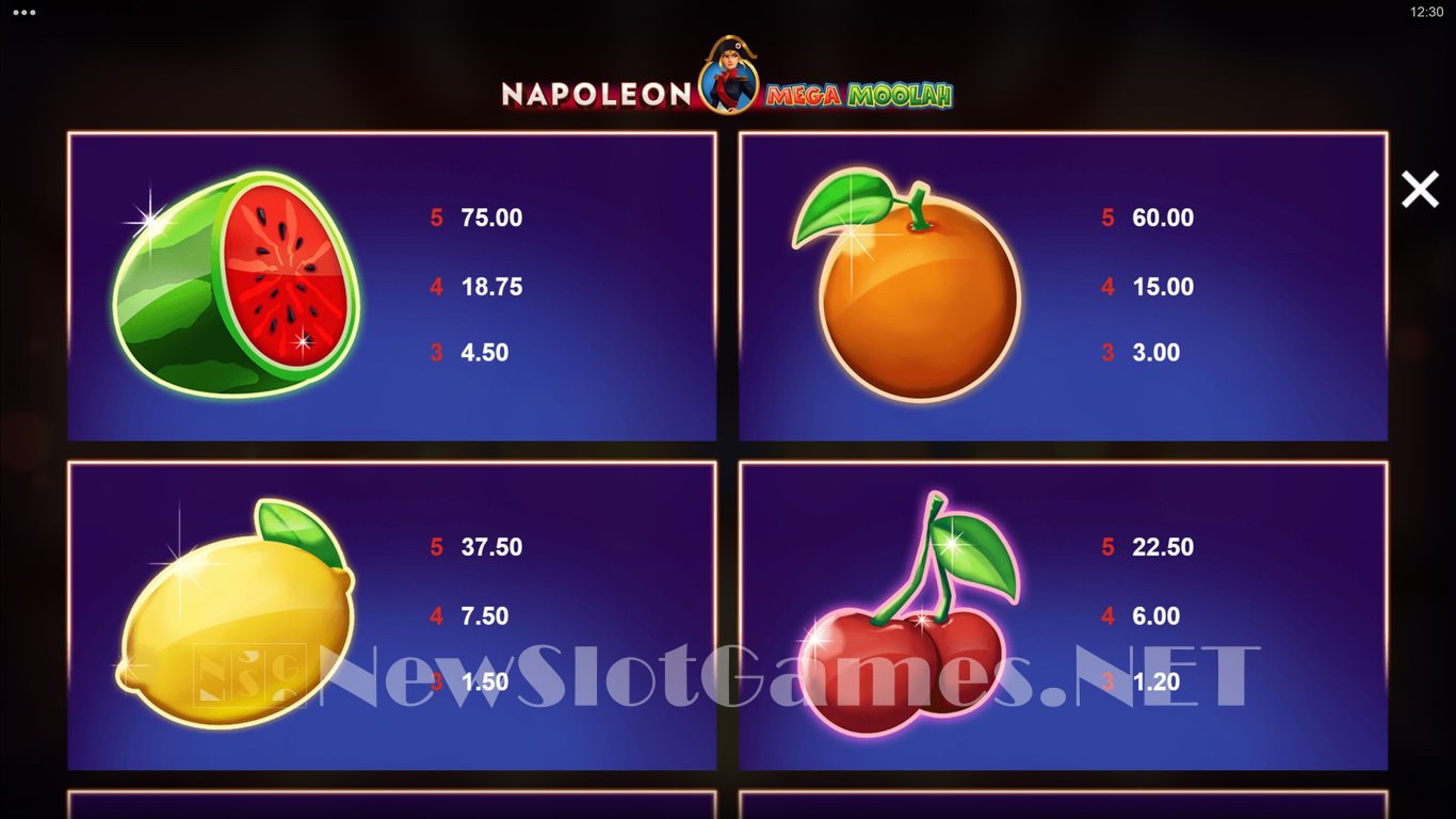 Napoleon Mega Moolah Slot Slot Image in Demo - pic. 6