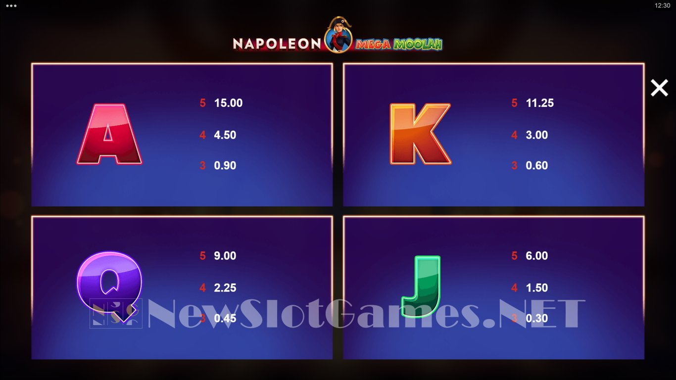Napoleon Mega Moolah Slot Slot Image in Demo - pic. 7