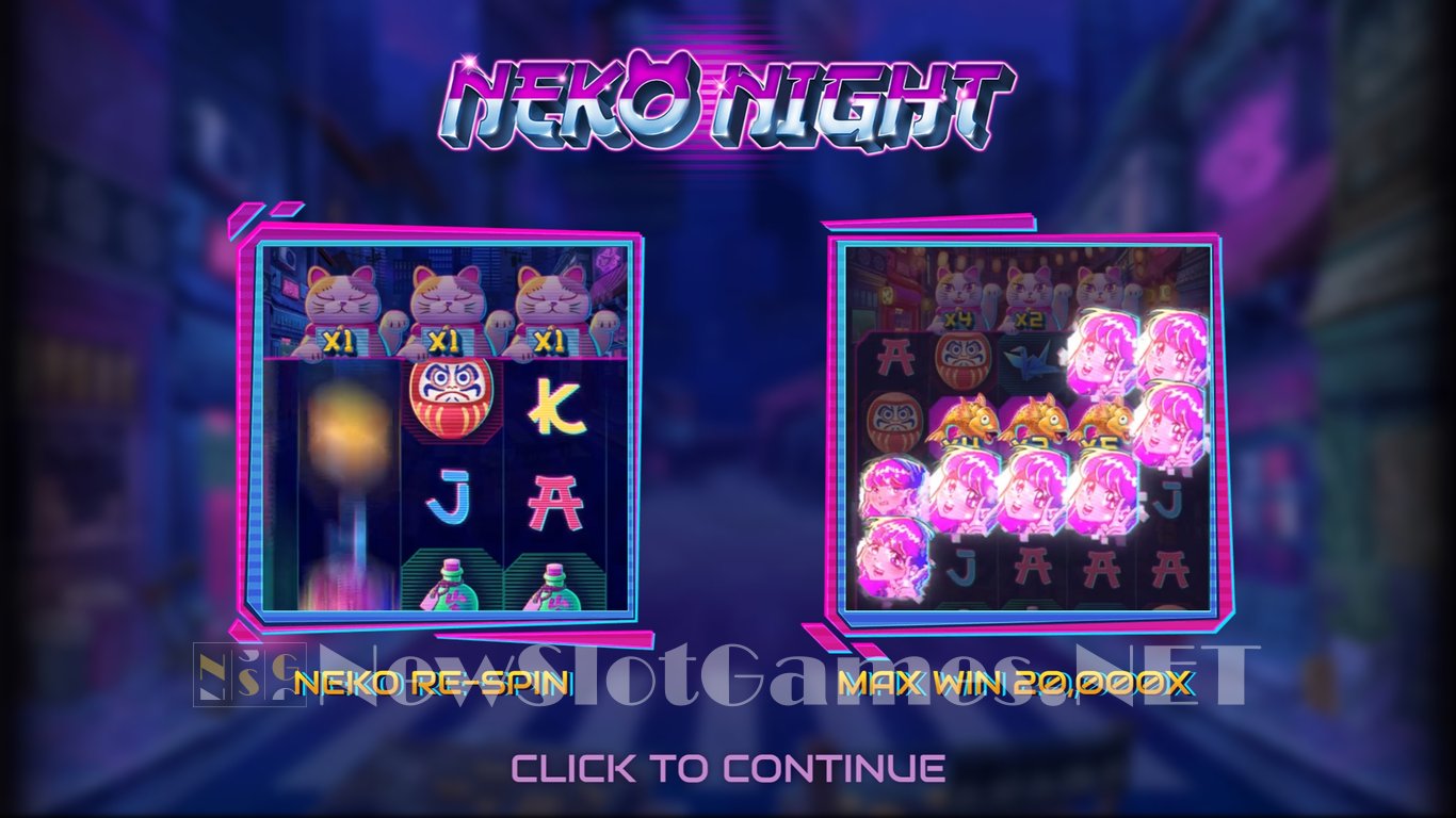 Neko Night Dream Drop Slot Demo Image