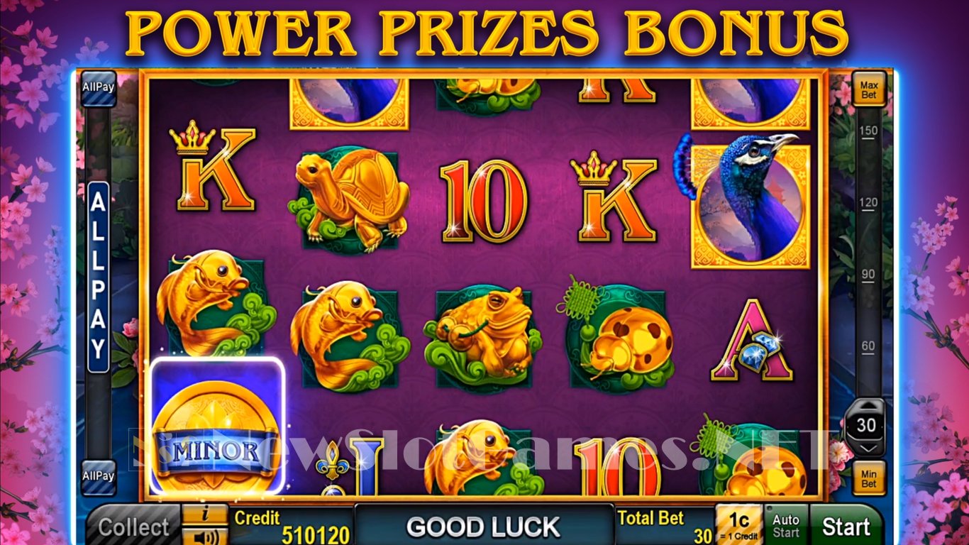 Noble Peacock Power Prizes Slot Demo Image