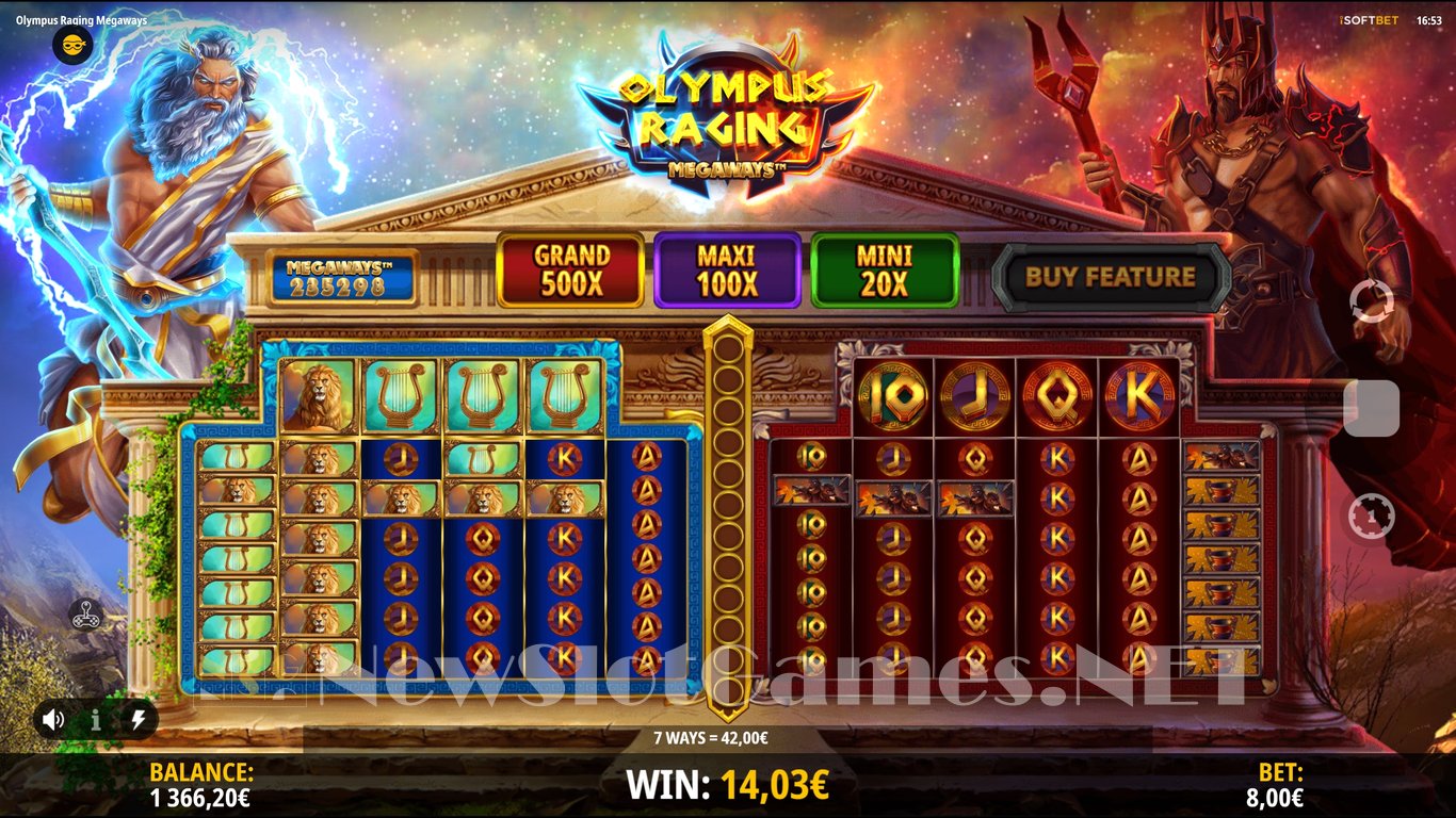 Olympus Raging Megaways Slot Slot Image in Demo - pic. 14