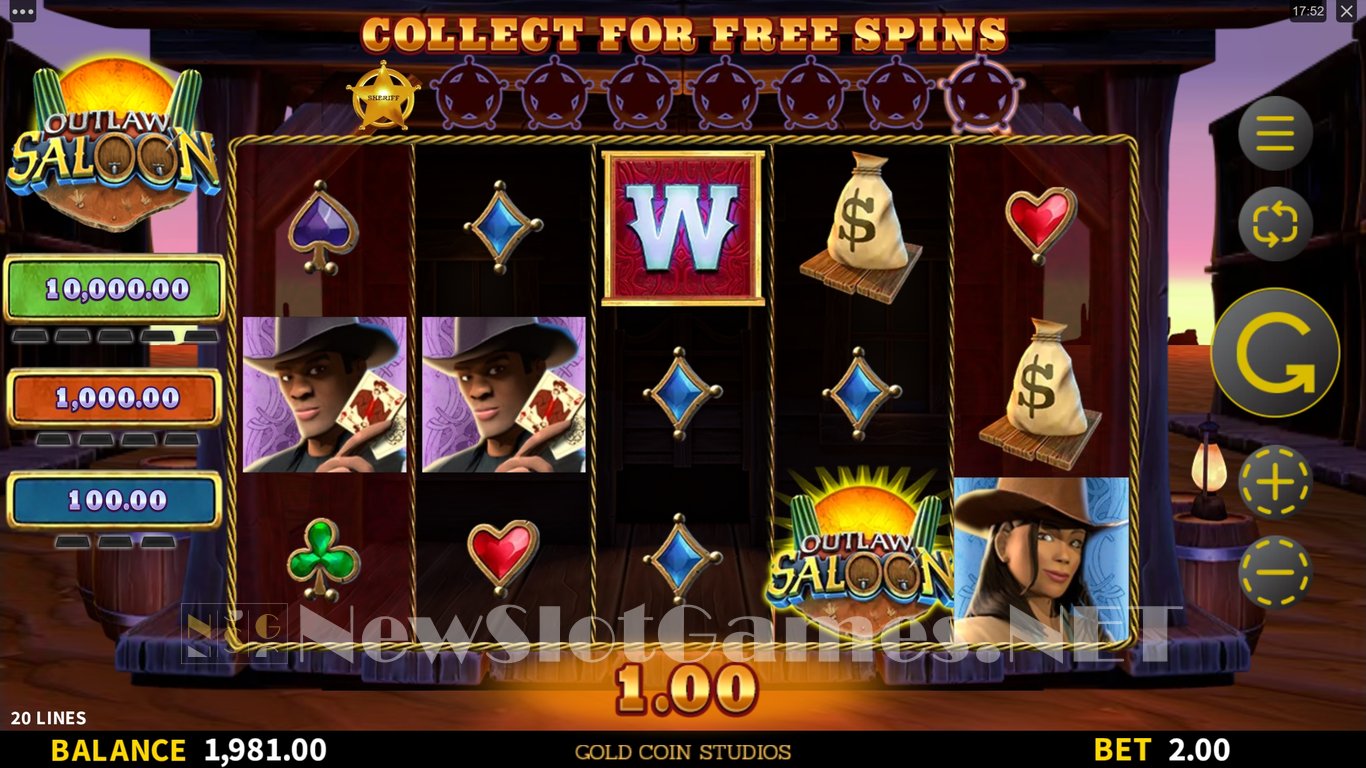 Outlaw Saloon Slot Slot Image in Demo - pic. 2
