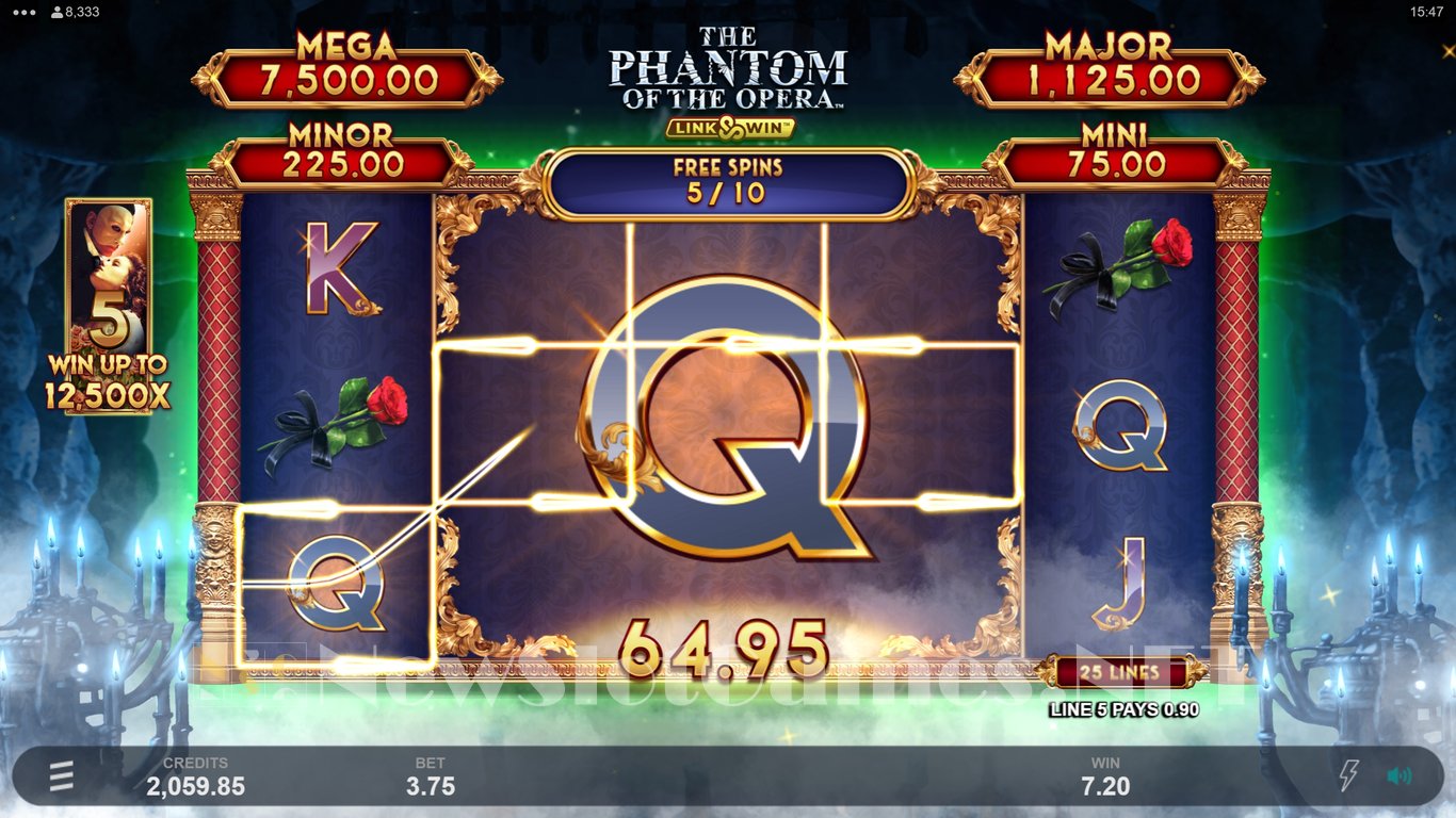 Phantom of the Opera Link & Win Slot Slot Image in Demo - pic. 11