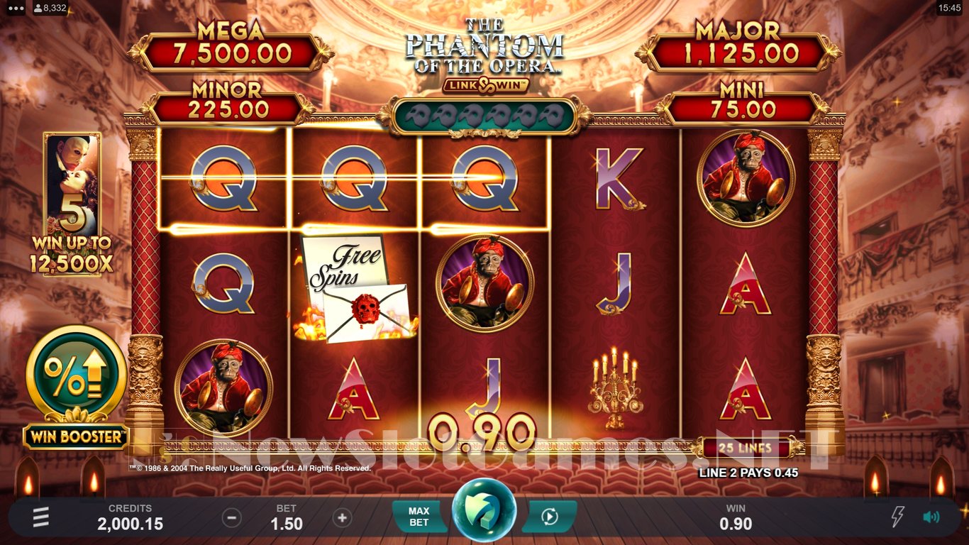 Phantom of the Opera Link & Win Slot Slot Image in Demo - pic. 2